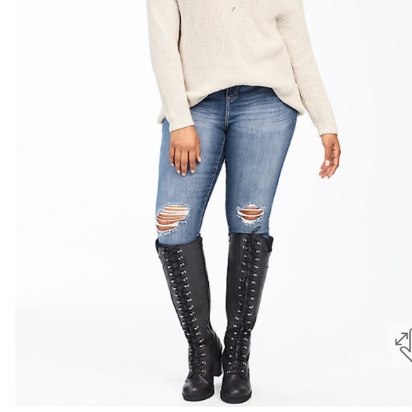 Torrid Skinny Distressed Jeans